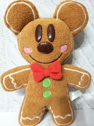 Tokyo Disney Resort Mickey Mouse Gingerbread Christmas Plush Doll 2009 Ginger