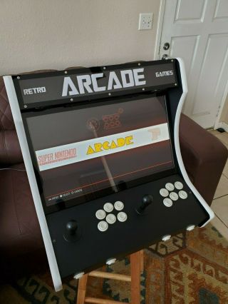 2 Players Bartop Arcade With 22 " Monitor Black White