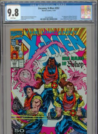 1991 Marvel The Uncanny X - Men 282 1st Appearance Bishop Cgc 9.  8 White