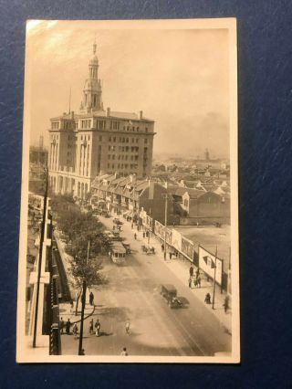 Real Photo Old China Postcard - Ymca Building In Shanghai