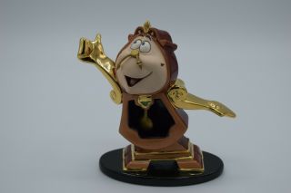 Wdcc Walt Disney Classics Beauty And The Beast Cogsworth : Just In Time W/coa