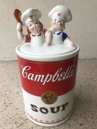 A Vintage 1998 Campbell ' s Soup Kids Cookie Jar 12 