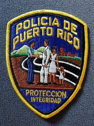 Obsolete Vintage Policia De Puerto Rico,  Proteccion Integridad Patch