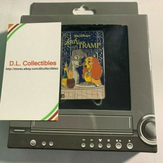 Disney Lady And The Tramp Vhs Tape Le 1500 Lady Tramp Pin