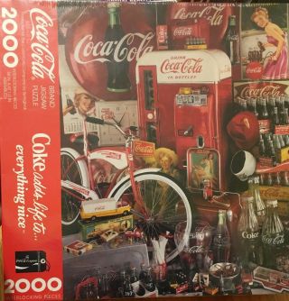 Coca Cola Jigsaw Puzzle 2000 Piece - Coke Adds Life To Everything - 1991