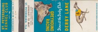 Matchbook Greyhound Racing St Petersburg Florida Kennel Club Derby Lane Etc
