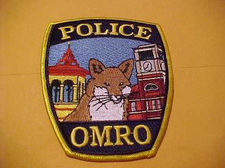 Omro Wisconsin Police Patch Shoulder Size Style