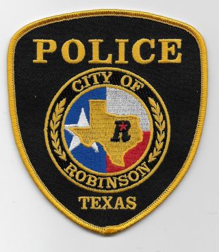 Robinson Police State Texas Tx Neat