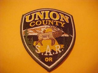 Union County Oregon S.  A.  R.  Police Patch Shoulder Size