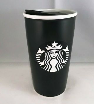 Starbucks Tall Travel Tumbler Coffee Tea Cup Mug Double Wall Ceramic Mermaid