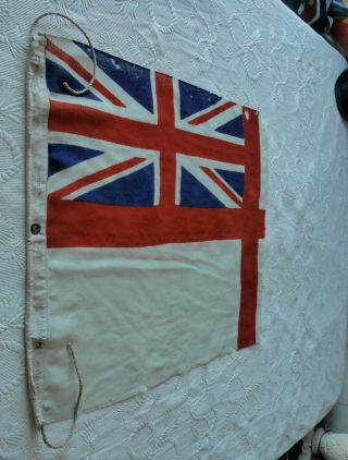 Ww2 Dated 1942 British Royal Navy Vintage Union Jack Flag Old
