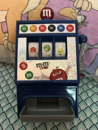 M&m World Las Vegas Slot Machine Candy Dispenser Mars License Great