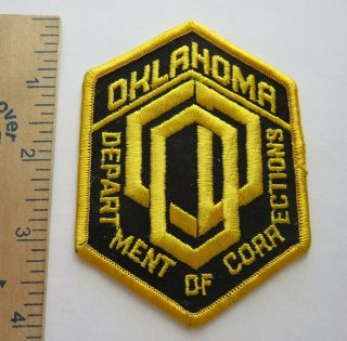 Oklahoma Department Of Corrections Patch Vintage