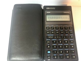 Vintage Hewlett Packard Hp 22s Scientific Calculator Made In Usa & Leather Case