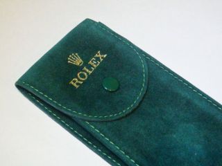 Vintage Rolex Watch Green Travel Case Pouch 000.  01.  64