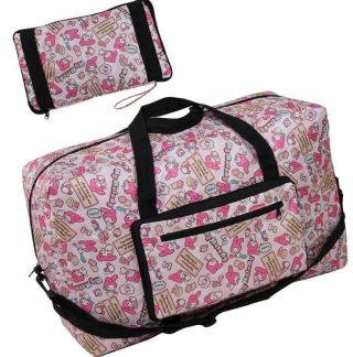 Cute My Melody Travel Large Foldable Waterproof Luggage Bag Carry - On Bag