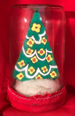 PETER PAN CRUNCHY Peanut Butter Glass JAR 5”H Wide Mouth Top Christmas Decor 2