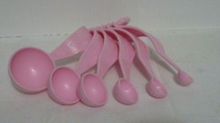 Tupperware Measuring Spoons Complete Set Pink