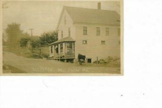 West Poland,  Me Post Office; Vintage Real Photo; Vf,