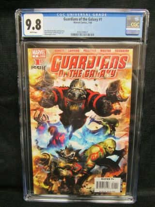 Guardians Of The Galaxy 1 (2008) Key 1st Team Star - Lord Rocket Cgc 9.  8 K604
