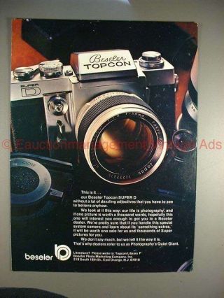 1971 Beseler Topcon D Camera Ad - This Is It