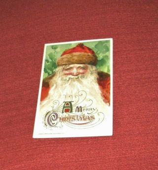 Santa Christmas Postcard 1913 John Winsch Santa Great Beard