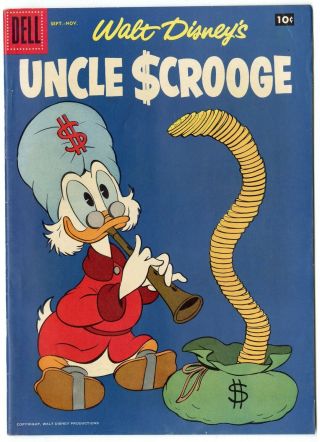 Uncle Scrooge 19 Vf/nm 9.  0 Ow/white Pages Carl Barks Art Disney Dell 1957