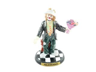 Emmett Kelly Jr.  “felicidades” Authentic Collectible Clown Figurine 1998 (9017)