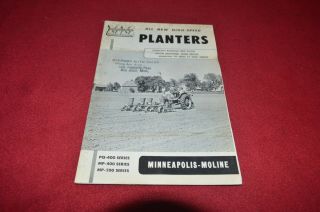 Minneapolis Moline High Speed Planter Dealer 