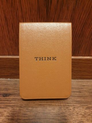 Ibm Think Pad,  Employee Vintage Memo Note Pad And Paper.  York,  Usa