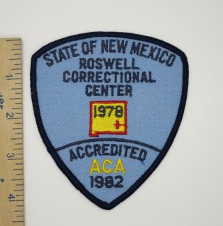 Roswell Mexico Correctional Center Patch Vintage