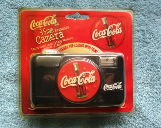 Vintage Coca Cola 35 Mm Camera,  Comes With Film -