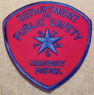 Tx Texas Department Of Public Safety Highway Patrol Patch