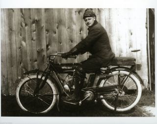 Michigan Constabulary 1917 Negaunee Early State Police Indian Motorcycle Look