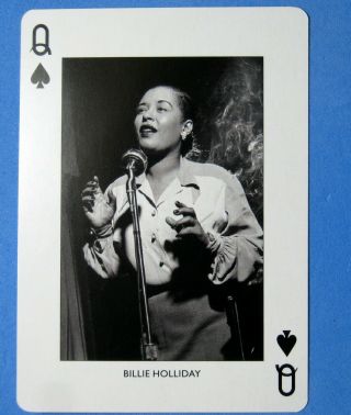 Billie Holiday (blues,  Jazz Singer) Single Swap Playing Card - 1 Card