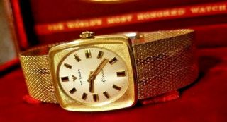 Vintage Wittnauer Geneve Swiss Watch 10k Mens Gold