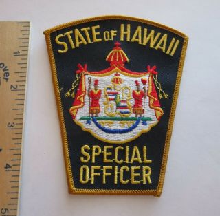 State Of Hawaii Special Officer Police Patch Vintage