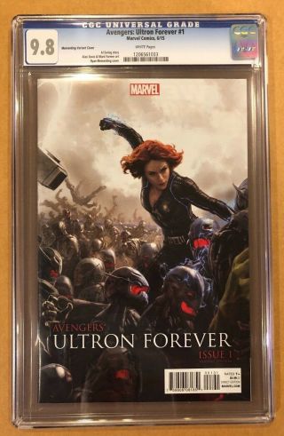 Avengers: Ultron Forever 1 Cgc 9.  8 Meinerding Variant Scarlett Johansson.