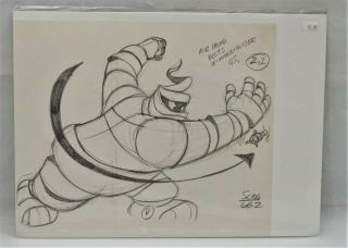 Filmations Ghostbusters Production Animation Sketch Of Air Head 320
