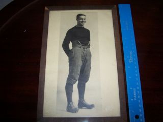Wonderful Circa 1930 Photograph Of A Football Player In Uniform Vgc