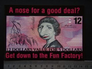 A Nose For A Good Deal? The Fun Factory South Yarra Propaganda Postcard