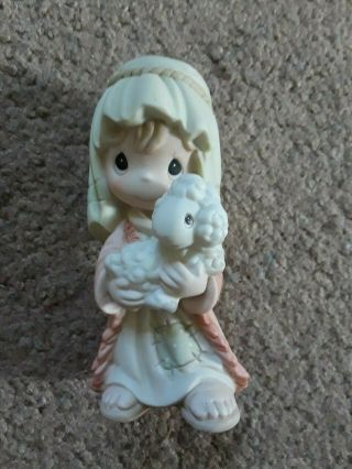 Precious Moments Nativity Said The Little Lamb To The Shepherd Boy 610041