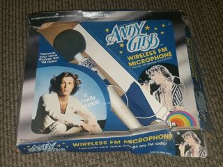 Ljn Andy Gibb Wireless Microphone Vintage 1970 