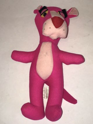 Vintage 1964 12 " Stuffed Animal Mighty Star Plush Pink Panther Mirisch Geoffery