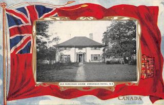 Annapolis Royal,  Nova Scotia,  Canada,  Runciman House,  Flag Border,  C.  1904 - 14