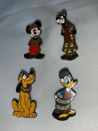 Disney Animal Kingdom Lodge Safari Hat Pins Mickey Goofy Pluto Donald African