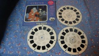 View Master 701,  702,  703 A Day At The Circus Outer Package 3 Reels