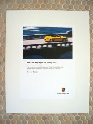Porsche Official 986 Boxster Bridge Poster Print 2003