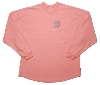 Walt Disney World Spirit Jersey Long Sleeve Shirt Rose Gold Pink Glitter XL 2