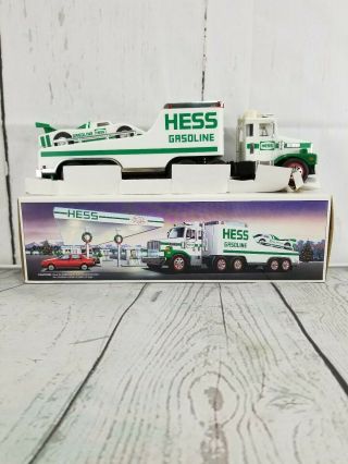 1988 Collectable Hess Toy Truck And Racer Cars Nib